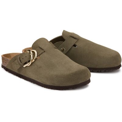 La Redoute Zuecos de ante. Talla 42. Color La Redoute Zuecos de ante. Talla 42. Color