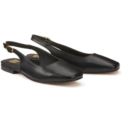 La Redoute Bailarinas planas slingback de piel. Talla 39. Color La Redoute Bailarinas planas slingback de piel. Talla 39. Color