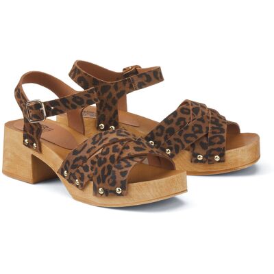 La Redoute Sandalias de piel tipo zueco. Talla 37. Color La Redoute Sandalias de piel tipo zueco. Talla 37. Color