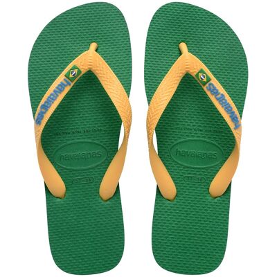 Havaianas Chanclas Brasil Logo. Color Havaianas Chanclas Brasil Logo. Color