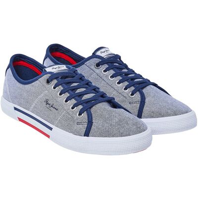 Pepe Jeans Zapatillas de tela Brady Chambray. Color Pepe Jeans Zapatillas de tela Brady Chambray. Color
