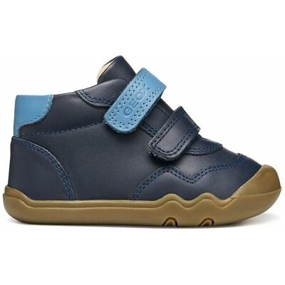 Geox Zapatillas flexibles altas de piel Steppieup. Color Geox Zapatillas flexibles altas de piel Steppieup. Color