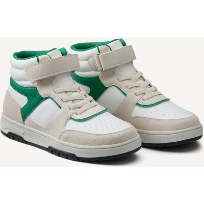 La Redoute Zapatillas bicolor de caña alta con cordones elásticos. Talla 37. Color La Redoute Zapatillas bicolor de caña alta con cordones elásticos. Talla 37. Color