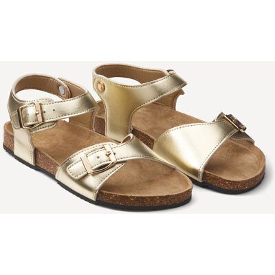 La Redoute Sandalias metalizadas con doble hebilla. Talla 29. Color La Redoute Sandalias metalizadas con doble hebilla. Talla 29. Color