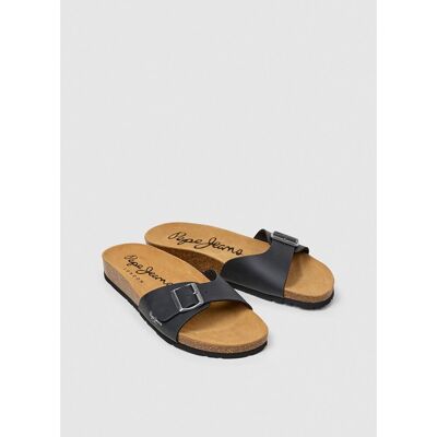 Pepe Jeans Mules de correa simple Bio Single Kansas. Color Pepe Jeans Mules de correa simple Bio Single Kansas. Color