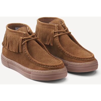 La Redoute Botines de piel con flecos y cordones. Talla 29. Color La Redoute Botines de piel con flecos y cordones. Talla 29. Color