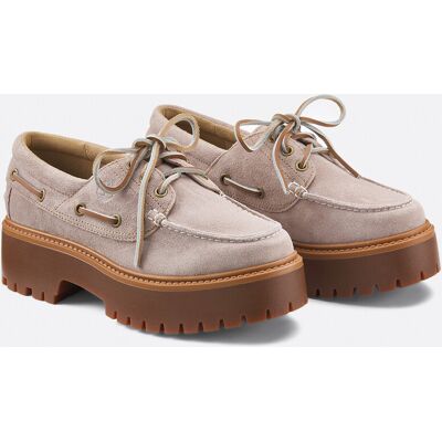Timberland Zapatos náuticos de cuña Stone Street en piel. Color Timberland Zapatos náuticos de cuña Stone Street en piel. Color