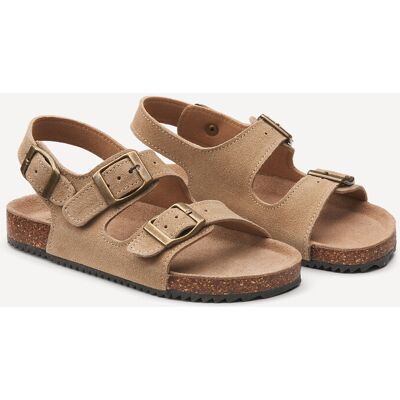 La Redoute Sandalias de piel con doble correa. Talla 29. Color La Redoute Sandalias de piel con doble correa. Talla 29. Color