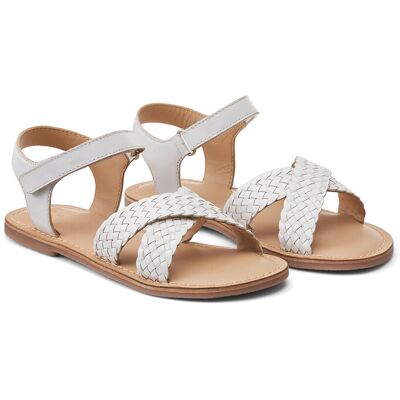 La Redoute Sandalias de piel trenzada. Talla 30. Color La Redoute Sandalias de piel trenzada. Talla 30. Color