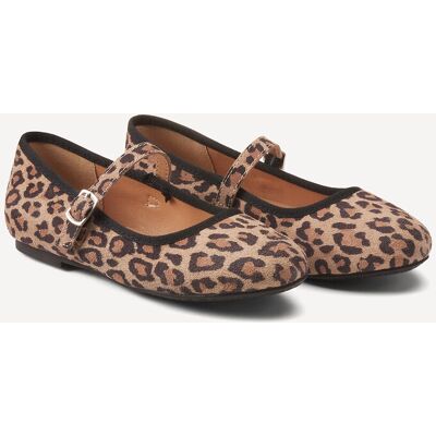 La Redoute Bailarinas de piel con estampado de leopardo. Talla 30. Color La Redoute Bailarinas de piel con estampado de leopardo. Talla 30. Color