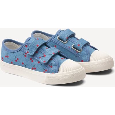 La Redoute Zapatillas de lona con velcro y estampado de cerezas. Talla 34. Color La Redoute Zapatillas de lona con velcro y estampado de cerezas. Talla 34. Color