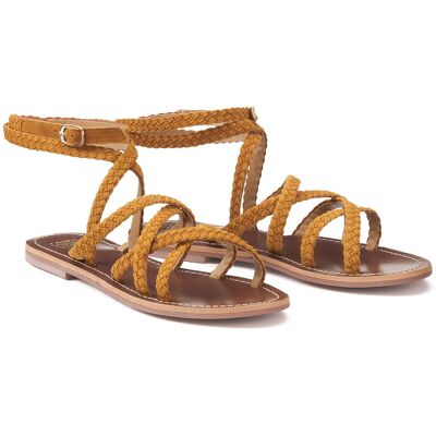 La Redoute Sandalias trenzadas de piel, Signatures. Talla 40. Color La Redoute Sandalias trenzadas de piel, Signatures. Talla 40. Color