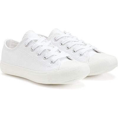 La Redoute Zapatillas de lona con cordones. Talla 32. Color La Redoute Zapatillas de lona con cordones. Talla 32. Color