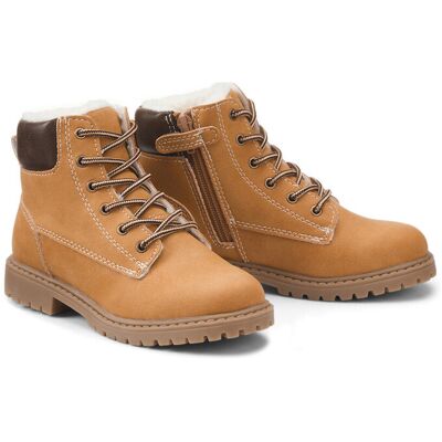La Redoute Botines forrados con cordones y cremallera. Talla 23. Color La Redoute Botines forrados con cordones y cremallera. Talla 23. Color