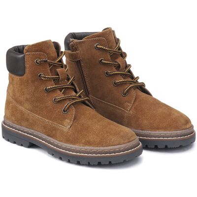 La Redoute Botines de cremallera y cordones de piel. Talla 35. Color La Redoute Botines de cremallera y cordones de piel. Talla 35. Color