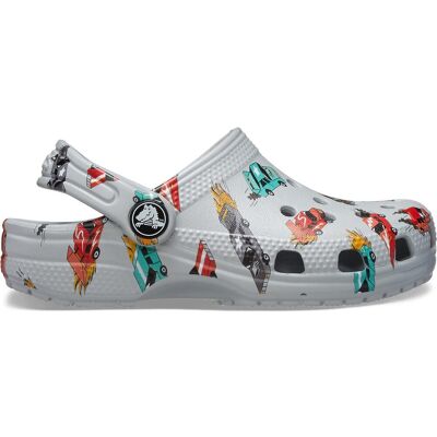 Crocs Zuecos Classic Race Cars Graphic. Color Crocs Zuecos Classic Race Cars Graphic. Color