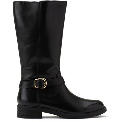 La Redoute Botas de piel con cremallera estilo jinete. Talla 36. Color La Redoute Botas de piel con cremallera estilo jinete. Talla 36. Color