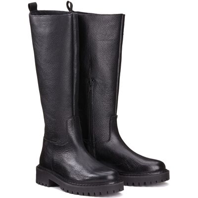 La Redoute Botas de piel con suela dentada. Talla 40. Color La Redoute Botas de piel con suela dentada. Talla 40. Color