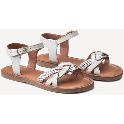 La Redoute Sandalias doradas de piel trenzada. Talla 35. Color La Redoute Sandalias doradas de piel trenzada. Talla 35. Color