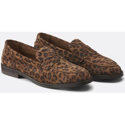 La Redoute Mocasines de piel con estampado de leopardo, Signature PHILIPPINE. Talla 38. Color La Redoute Mocasines de piel con estampado de leopardo, Signature PHILIPPINE. Talla 38. Color