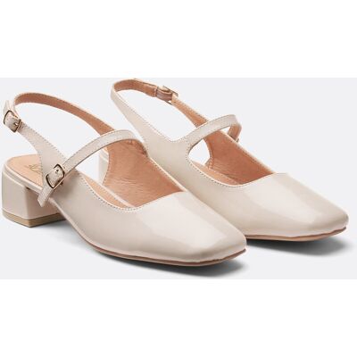 La Redoute Bailarinas de charol con tacón pequeño. Talla 41. Color La Redoute Bailarinas de charol con tacón pequeño. Talla 41. Color