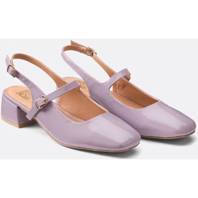 La Redoute Bailarinas de charol con tacón pequeño. Talla 42. Color La Redoute Bailarinas de charol con tacón pequeño. Talla 42. Color