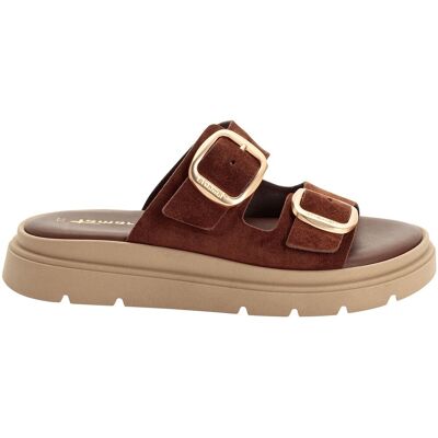 TAMARIS Mules de piel Chunky. Color TAMARIS Mules de piel Chunky. Color