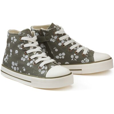 La Redoute Zapatillas altas con estampado de flores. Talla 29. Color La Redoute Zapatillas altas con estampado de flores. Talla 29. Color