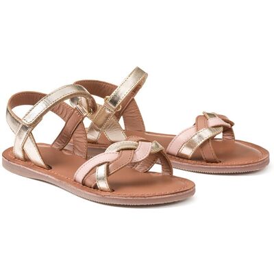 La Redoute Sandalias de piel con tira autoadherente. Talla 35. Color La Redoute Sandalias de piel con tira autoadherente. Talla 35. Color