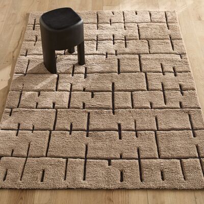 AM.PM Alfombra de lana Tézé - Hecha a mano, Beige natural, 10-12mm altura AM.PM Alfombra de lana Tézé - Hecha a mano, Beige natural, 10-12mm altura