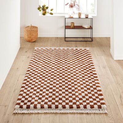 La Redoute Alfombra con estampado de tablero de ajedrez, Danito. Talla 160 x 230 cm. Color La Redoute Alfombra con estampado de tablero de ajedrez, Danito. Talla 160 x 230 cm. Color