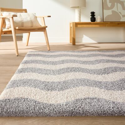 La Redoute Alfombra rectangular, estampado ondulado, NAMI. Talla 200 x 290 cm. Color La Redoute Alfombra rectangular, estampado ondulado, NAMI. Talla 200 x 290 cm. Color