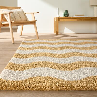 La Redoute Alfombra rectangular, estampado ondulado, NAMI. Talla 200 x 290 cm. Color La Redoute Alfombra rectangular, estampado ondulado, NAMI. Talla 200 x 290 cm. Color
