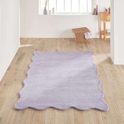 Alfombra de lana Scalero de La Redoute Interieurs - Azul romántico - 160x230cm Alfombra de lana Scalero de La Redoute Interieurs - Azul romántico - 160x230cm
