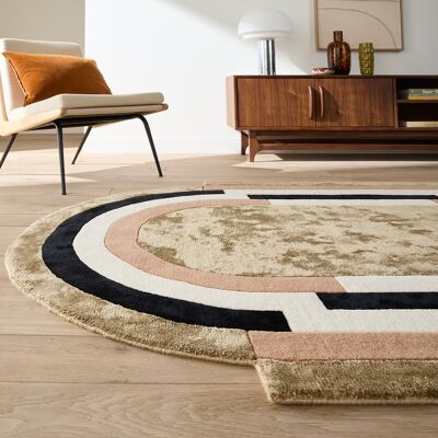 La Redoute Alfombra ovalada, 55% viscosa, 45% lana, UMBRA. Talla 160 x 230 cm. Color La Redoute Alfombra ovalada, 55% viscosa, 45% lana, UMBRA. Talla 160 x 230 cm. Color