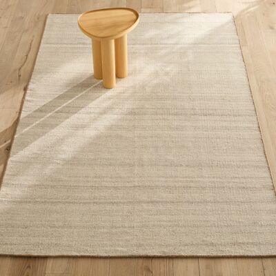 AM.PM Kinah Alfombra de Lana Tejida a Mano - Natural/Beige - Alfombra AM.PM Kinah Alfombra de Lana Tejida a Mano - Natural/Beige - Alfombra