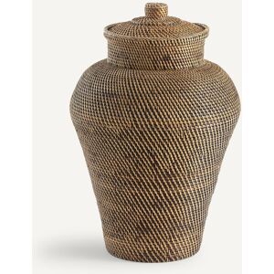 Cesto Indonesia Trenzado - Ø42 x 67 cm - Ratán y Bambú Cesto Indonesia Trenzado - Ø42 x 67 cm - Ratán y Bambú