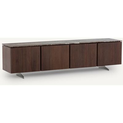 AM.PM Mueble De TV En Chapado De Nogal Y Travertino Jakto. Talla talla única. Color AM.PM Mueble De TV En Chapado De Nogal Y Travertino Jakto. Talla talla única. Color