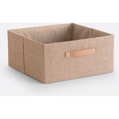 LA REDOUTE INTERIEURS Jotia cesta plegable Beige - Cesta de almacenamiento LA REDOUTE INTERIEURS Jotia cesta plegable Beige - Cesta de almacenamiento