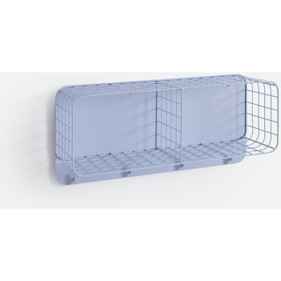 La Redoute INTERIEURS Estantería De Pared De Malla Metálica De Acero, Con 4 Ganchos Y 2 Compartimentos, KLUVA. Talla talla única. Color La Redoute INTERIEURS Estantería De Pared De Malla Metálica De Acero, Con 4 Ganchos Y 2 Compartimentos, KLUVA. Talla talla única. Color