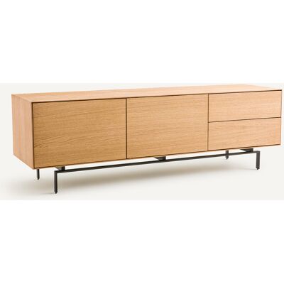 AM.PM Mueble De TV, Aparador Bajo, Chapa De Roble, Oreko. Talla talla única. Color AM.PM Mueble De TV, Aparador Bajo, Chapa De Roble, Oreko. Talla talla única. Color
