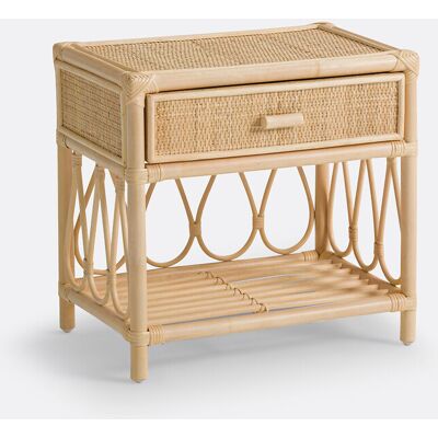 La Redoute INTERIEURS Mesita De Noche Con 1 Cajón + 1 Estante De Ratán Kiara. Talla talla única. Color La Redoute INTERIEURS Mesita De Noche Con 1 Cajón + 1 Estante De Ratán Kiara. Talla talla única. Color