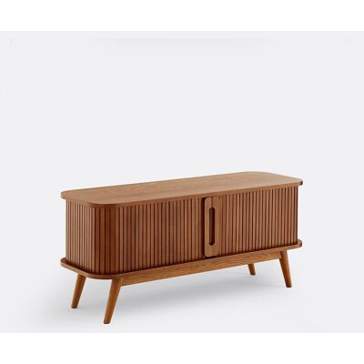 La Redoute INTERIEURS Mueble De TV De Fresno Y Chapado, 2 Puertas Correderas, Anchura De 120 Cm, WAPONG. Talla talla única. Color La Redoute INTERIEURS Mueble De TV De Fresno Y Chapado, 2 Puertas Correderas, Anchura De 120 Cm, WAPONG. Talla talla única. Color