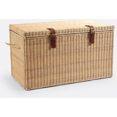 La Redoute Interieurs Cofre de ratán Beige - Cofre de almacenamiento La Redoute Interieurs Cofre de ratán Beige - Cofre de almacenamiento