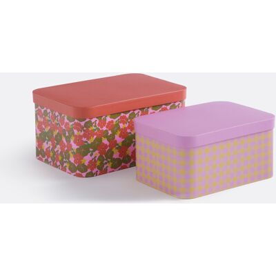 La Redoute INTERIEURS Lote De 2 Cajas Apilables Con Tapa, Lena. Talla talla única. Color La Redoute INTERIEURS Lote De 2 Cajas Apilables Con Tapa, Lena. Talla talla única. Color