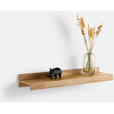 LA REDOUTE INTERIEURS Hiba Estantería de pared - 80cm, Beige, Roble macizo LA REDOUTE INTERIEURS Hiba Estantería de pared - 80cm, Beige, Roble macizo