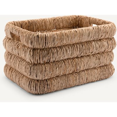 Am.pm Marilo Cesta rectangular de corteza de plátano, Handgefertigt - Cesta Am.pm Marilo Cesta rectangular de corteza de plátano, Handgefertigt - Cesta