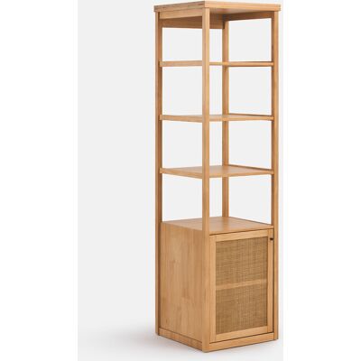 La Redoute INTERIEURS Módulo De Vestidor Con 1 Puerta Y 3 Estantes, Pino Macizo Y Caña, GABIN. Talla talla única. Color La Redoute INTERIEURS Módulo De Vestidor Con 1 Puerta Y 3 Estantes, Pino Macizo Y Caña, GABIN. Talla talla única. Color