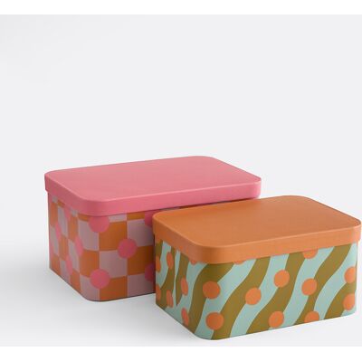 La Redoute INTERIEURS Lote De 2 Cajas Nido Con Tapa, TOUMA. Talla talla única. Color La Redoute INTERIEURS Lote De 2 Cajas Nido Con Tapa, TOUMA. Talla talla única. Color