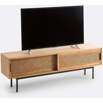 LA REDOUTE INTERIEURS Mueble TV Waska Roble Ratán LA REDOUTE INTERIEURS Mueble TV Waska Roble Ratán